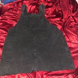Super cute faded black overall Jean dress! Worn once !